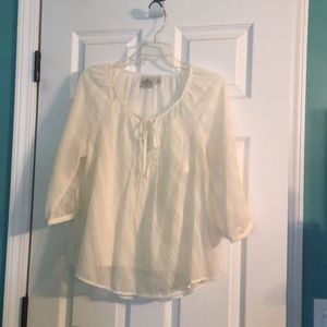 Cream colored blouse